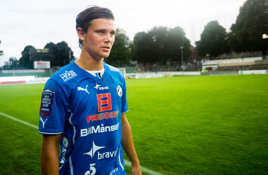 Halmstads målskytt Marcus Antonsson deppar