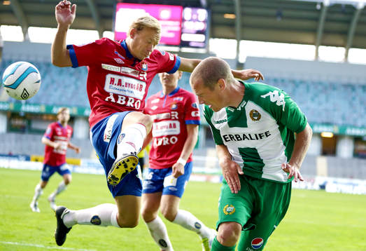 Målcahans för Hammabys Christoffer Carlsson i matchen