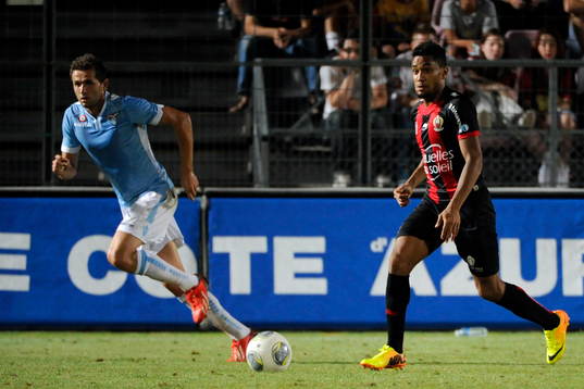 Jordan Amavi - 31.07.2013 - Nice / Lazio Rome - Match Amical