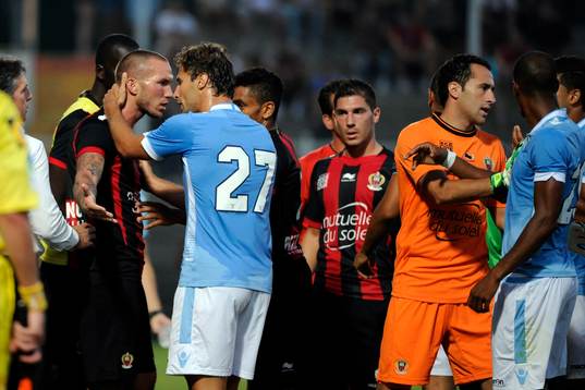 Didier Digard / Lorik Cana - 31.07.2013 - Nice / Lazio Rome