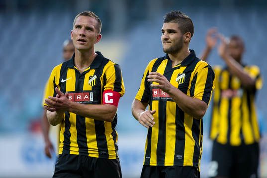 Häckens Martin Ericsson och Moestafa El Kabir deppar