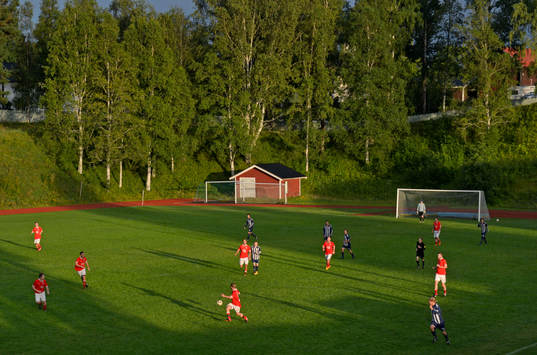 Match på natursköna Ånäsvallen i Kovland