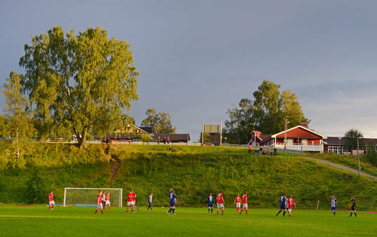 Match på natursköna Ånäsvallen i Kovland