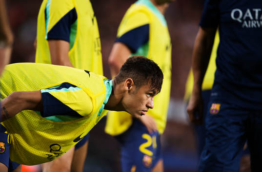Barcelonas Neyman Jr värmer upp