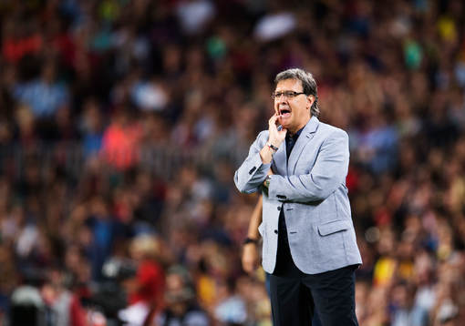 Barcelonas tränare Gerardo Martino