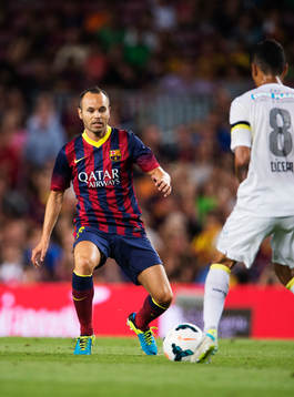 Barcelonas Andrés Iniesta
