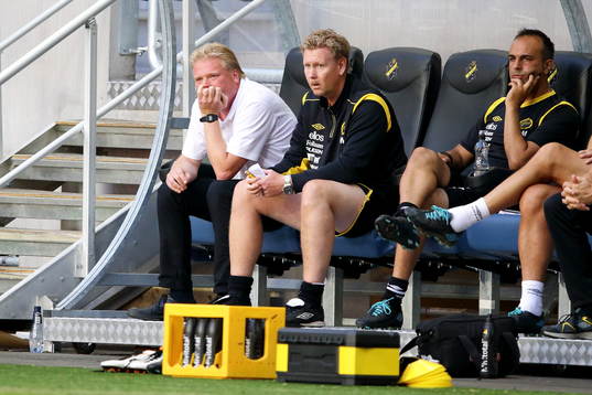 Elfsborgs tränare Jörgen Lennartsson i fotbollsmatchen