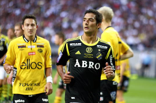 s Celso Borges i fotbollsmatchen mellan AIK och Elfsborg i