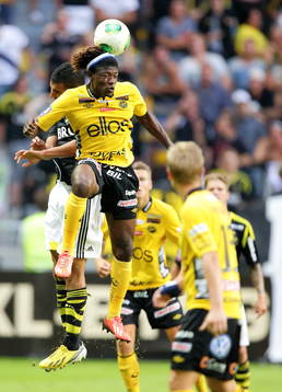 Elfsborgs Mohamed Bangura i fotbollsmatchen mellan AIK och