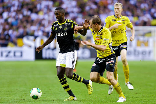 s Henok Goitom i fotbollsmatchen mellan AIK och Elfsborg i