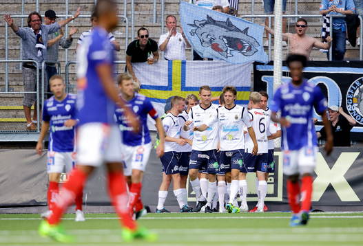 Lag och supporters jublar
