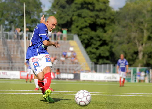 Mål 1-1 på straf av Åtvidabergs Daniel Sjölund i