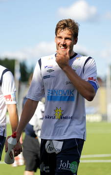 Gefles Mikael Dahlberg målgörare 1-0 i fotbollsmatchen
