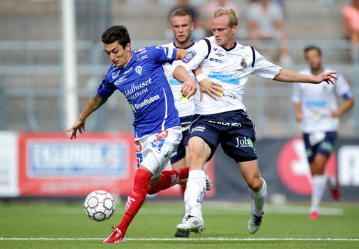Åtvidabergs Petrit Zhubi i fotbollsmatchen mellan