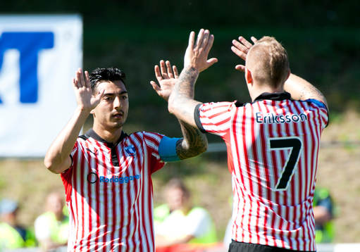 Jiloan Hamad, Magnus Eriksson, jubel,  Malmö