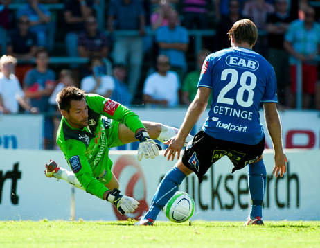 Halmstads målvakt Stojan Lukic