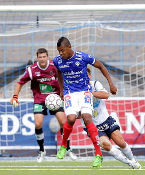 Åtvidabergs Ricardo Santos i fotbollsmatchen mellan