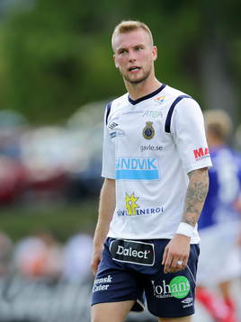 Gefles Alexander Faltsetas i fotbollsmatchen mellan