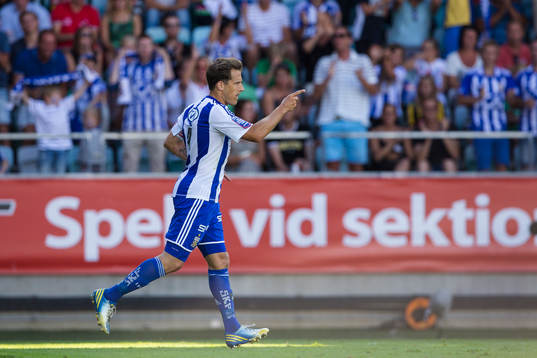 IFK Göteborgs Tobias Hysén jublar