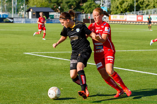 Göteborgs Olivia Schough och Piteås Anna Westerlund