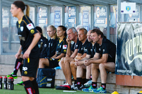 Kopparbergs Göteborg tränare Torbjörn Nilsson (h)
