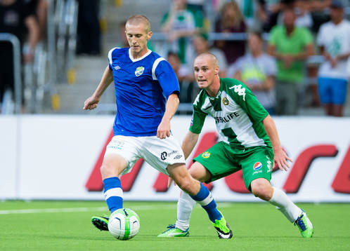 Ljungskiles Paul Tracy och Hammarbys Christoffer Carlsson