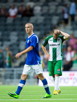 Hammarbys Kennedy Bakircioglü ser besviken ut brevid