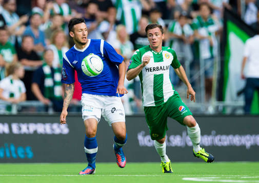Ljungskiles Amir Suljic jagas av Hammarbys Nikolas