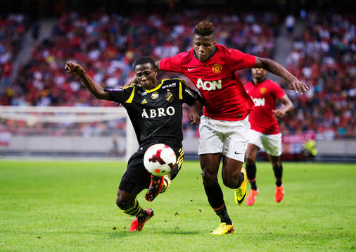 Bläddra bland fler bilder av Fotboll, träningsmatch, AIK - Manchester United