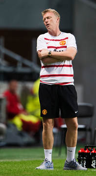 Manchester Uniteds tränare David Moyes deppar