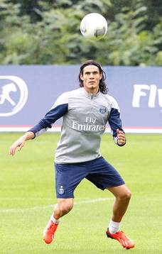 EDINSON CAVANI  - 07.08.2013 - Entrainement du Paris Saint