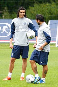 EDINSON CAVANI / EZEQUIEL LAVEZZI   - 07.08.2013 -