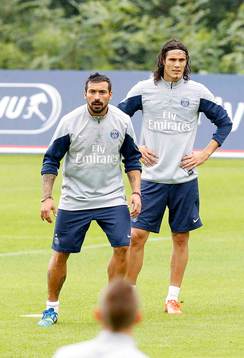 EDINSON CAVANI / EZEQUIEL LAVEZZI   - 07.08.2013 -