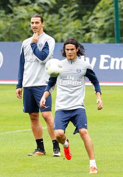 EDINSON CAVANI / ZLATAN IBRAHIMOVIC  - 07.08.2013 -