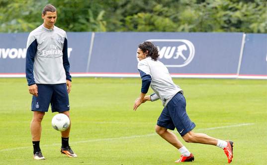 EDINSON CAVANI / ZLATAN IBRAHIMOVIC  - 07.08.2013 -