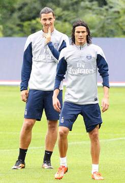 EDINSON CAVANI / ZLATAN IBRAHIMOVIC  - 07.08.2013 -