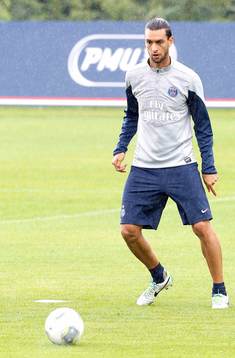 JAVIER PASTORE  - 07.08.2013 - Entrainement du Paris Saint