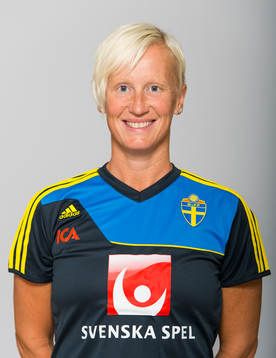 Pernilla Karlsson, spelarutbildare i F15/98-landslaget