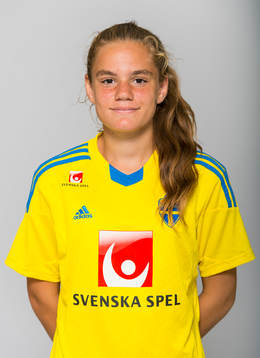 Sarah Mellouk, spelare i F15/98-landslaget