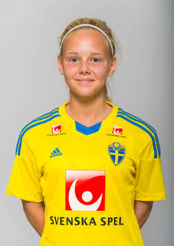 Nina Holmqvist, spelare i F15/98-landslaget