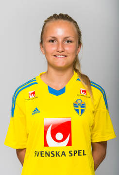 Tova Lindahl, spelare i F15/98-landslaget