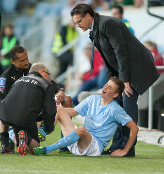 Petar Petrovic, Malmö FF, skadad