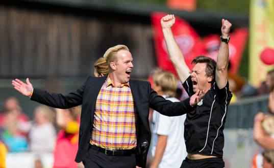 LdB Malmös tränare Jonas Eidevall och assisterande