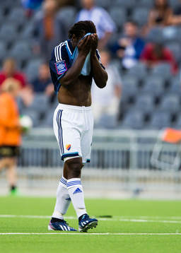 Djurgårdens Amadou Jawo deppar