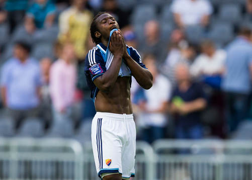 Djurgårdens Amadou Jawo deppar