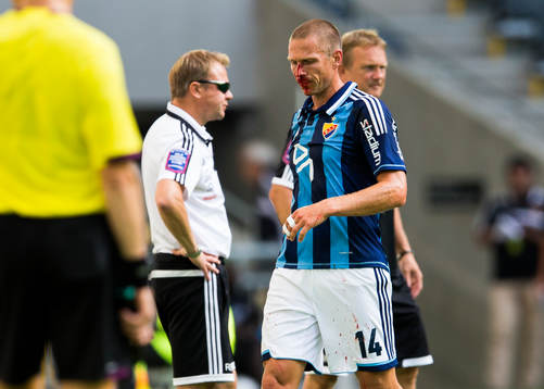 Djurgårdens Mattias Östberg tvingas plåstras om