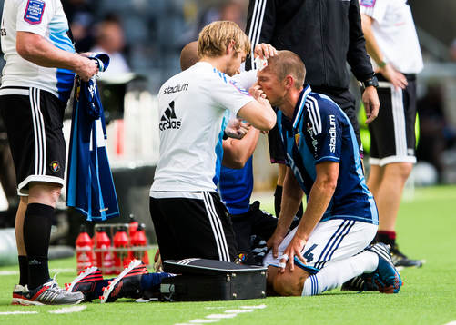 Djurgårdens Mattias Östberg tvingas plåstras om