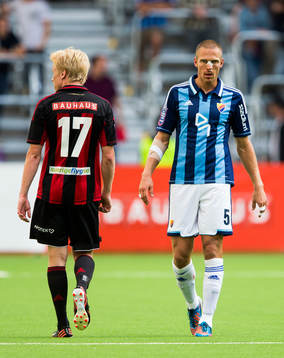 Brommapojkarnas Gustav Sandberg Magnusson och Djurgårdens
