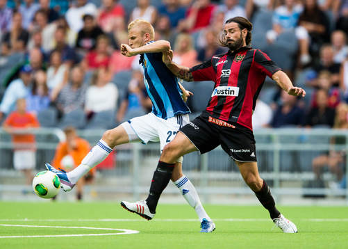 Djurgårdens Vytautas Andriuskevicius och Brommapojkarnas