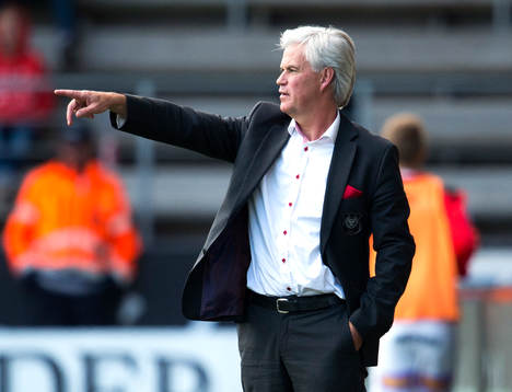 Kalmars tränare Kalmar Nanne Bergstrand i fotbollsmatchen